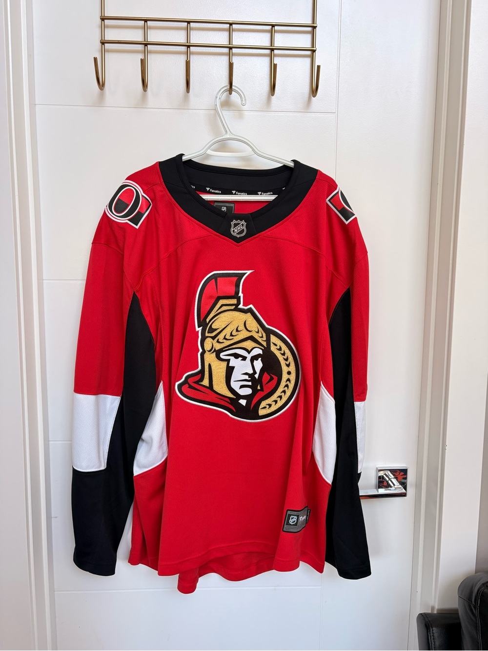 Fanatics Ottawa Senators Red Hockey Jersey with Black & White Accents